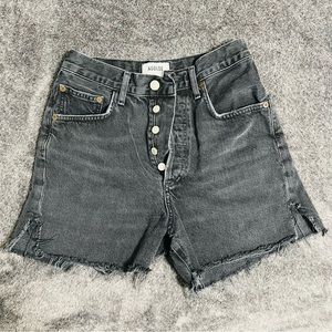 Agolde Gray Jean Shorts